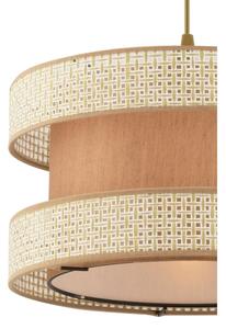 Lampadario a cavo HALO 1xE27/60W/230V beige/crema