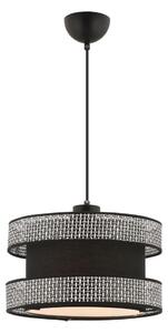 Lampadario a sospensione su cavo HALO 1xE27/60W/230V nero/grigio