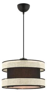 Lampadario a cavo HALO 1xE27/60W/230V nero/crema