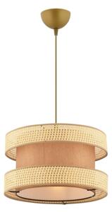 Lampadario sospeso a cavo HALO 1xE27/60W/230V marrone/beige