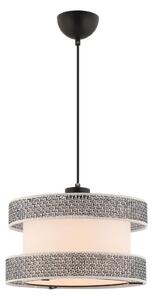 Lampadario a cavo HALO 1xE27/60W/230V crema/grigio