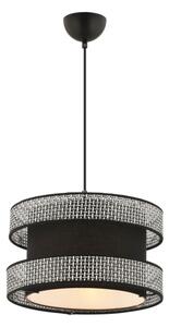 Lampadario a sospensione su cavo HALO 1xE27/60W/230V nero/grigio