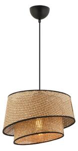Lampadario a sospensione con cavo BARETTE 1xE27/60W/230V marrone/nero