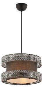 Lampadario a cavo HALO 1xE27/60W/230V marrone/grigio