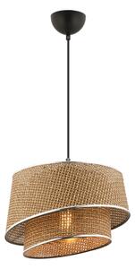 Lampada a sospensione su cavo BARETTE 1xE27/60W/230V marrone/cromo lucido