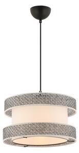 Lampadario a cavo HALO 1xE27/60W/230V crema/grigio