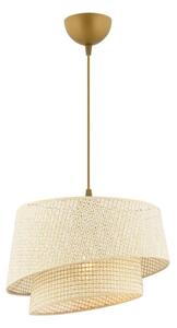 Lampadario a sospensione con cavo BARETTE 1xE27/60W/230V crema