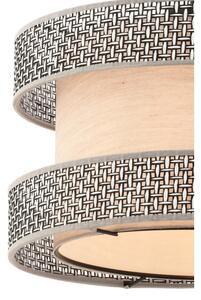Lampadario su cavo HALO 1xE27/60W/230V beige/grigio