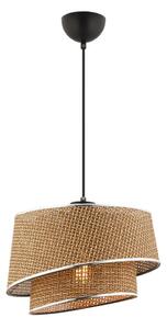 Lampada a sospensione su cavo BARETTE 1xE27/60W/230V marrone/cromo lucido