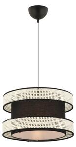 Lampadario a cavo HALO 1xE27/60W/230V nero/crema