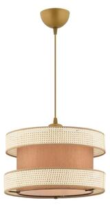 Lampadario a cavo HALO 1xE27/60W/230V marrone/crema
