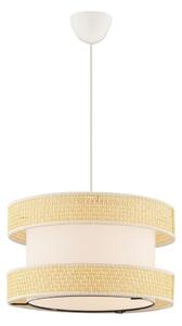Lampadario sospeso con cavo HALO 1xE27/60W/230V crema/beige