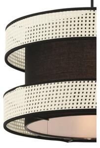 Lampadario a cavo HALO 1xE27/60W/230V nero/crema
