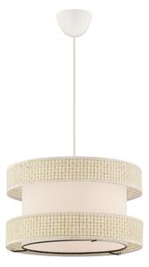 Lampadario a sospensione con cavo HALO 1xE27/60W/230V colore crema