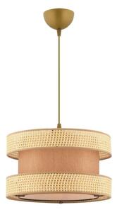 Lampadario sospeso a cavo HALO 1xE27/60W/230V marrone/beige