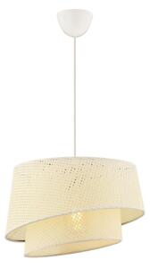 Lampadario a cavo BARETTE 1xE27/60W/230V crema