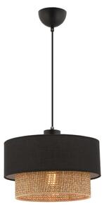 Lampadario a sospensione su cavo ECHO 1xE27/60W/230V nero/marrone