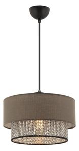 Lampada a sospensione su cavo ECHO 1xE27/60W/230V marrone/grigio