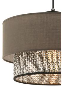 Lampada a sospensione su cavo ECHO 1xE27/60W/230V marrone/grigio