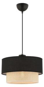 Lampadario a cavo ECHO 1xE27/60W/230V nero/crema