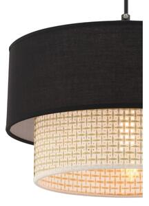 Lampadario a cavo ECHO 1xE27/60W/230V nero/crema