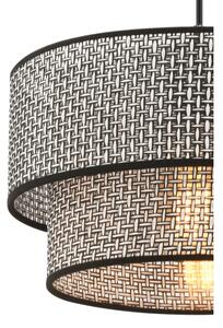 Lampada a sospensione con cavo ECHO 1xE27/60W/230V grigio/nero