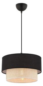 Lampadario a cavo ECHO 1xE27/60W/230V nero/crema