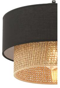 Lampadario a sospensione su cavo ECHO 1xE27/60W/230V nero/marrone