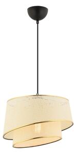 Lampadario a cavo BARETTE 1xE27/60W/230V crema/oro