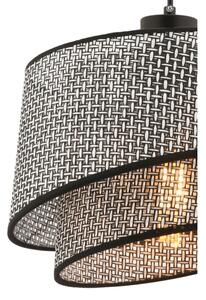 Lampadario a cavo BARETTE 1xE27/60W/230V grigio/nero