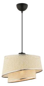 Lampada a sospensione con cavo BARETTE 1xE27/60W/230V crema/cromo lucido
