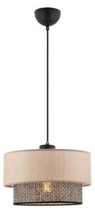 Lampada a sospensione su cavo ECHO 1xE27/60W/230V beige/grigio