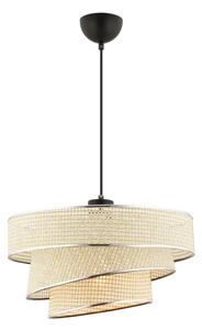 Lampadario a sospensione con cavo COUPER 1xE27/60W/230V crema/cromo lucido