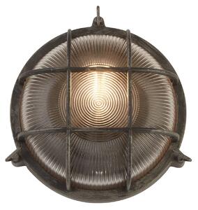 Searchlight Lampada navale Porto rotonda, nero-argento