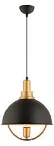 Lampadario a cavo MONZA 1xE27/40W/230V diam. 30 cm nero/oro