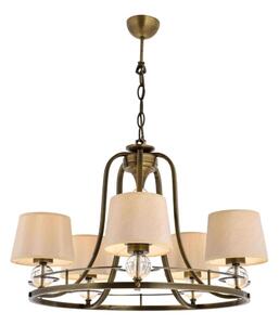 Lampadario a catena NARA 5xE27/40W/230V ottone