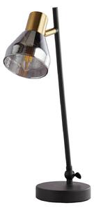Searchlight Lampada da tavolo Classy con paralume vetro fumè