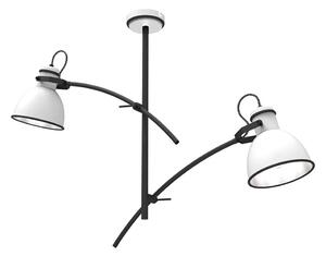 Lampadario a stelo ZUMBA 2xE27/60W/230V bianco/nero