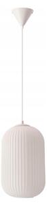 Lampada a sospensione con cavo CRESTO 1xE27/40W/230V bianco
