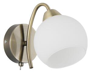 Lampada da parete NESTOR 1xE27/40W/230V ottone
