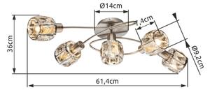 Globo 54356-5 - Lampadario a plafone KRIS 5xE14/40W/230V