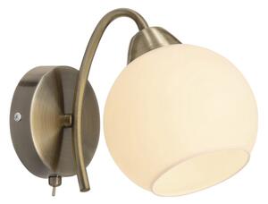 Lampada da parete NESTOR 1xE27/40W/230V ottone