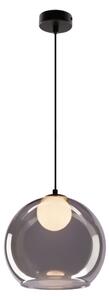 Lampadario a sospensione su cavo BRIN 1xG9/15W/230V nero fumé