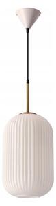 Lampadario a cavo CRESTO 1xE27/40W/230V bianco/oro