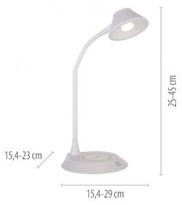 JUST LIGHT. 14414-16 - Lampada da tavolo dimmerabile a LED ricaricabile PUCKI LED/4,5W/230V bianco