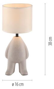 JUST LIGHT. 14191-39 - Lampada da tavolo TED 1xE27/25W/230V beige