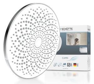 SCHÜTTE CAPRI Soffione, cromato/bianco