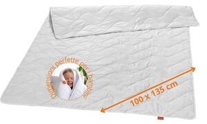 Coperta estiva per letto, 100 x 135 cm, 100% seta naturale, ideale per le notti calde, coperta per bambini, sleepling