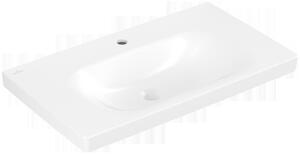 Vasque à poser Villeroy & Boch Skyla, vasque au centre, 1 trou pour robinet, sans trop-plein, 800x460x160mm, 5A5181RW, 5A5181RW