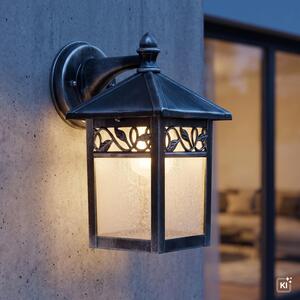 Lanterna da esterno rustica IP44 design vintage applique da cortile lampada da balcone casa terrazza